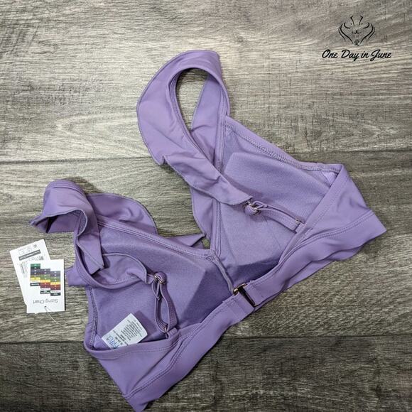 Time & True Ruffle Edge Bikini Top Size S - Picture 4 of 4